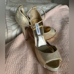 Steve Madden Sparkling Gold Heels